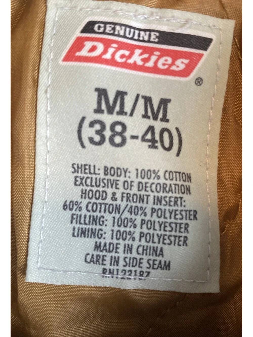 Genuine Dickies Vg Men’s Jacket workwear canvas Sz. M/M  Hooded